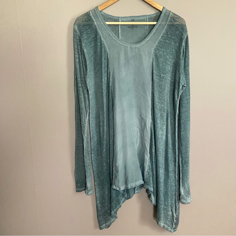New Johnny Was Pete & Greta Linen Top Size Small